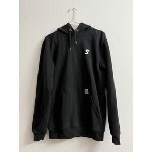 Carhartt Loose Fit Midweight Hoodie Pullover Size S Black